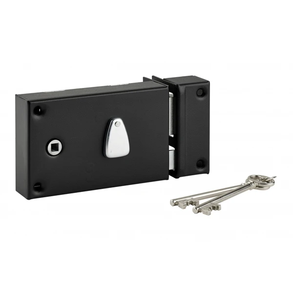 Serrure Applique à Fouillot Tirage Droite 140x88mm Carré 7mm 2 Clés 2 Serrure Applique à Fouillot Tirage Droite 140x88mm Carré 7mm 2 Clés – Image 2