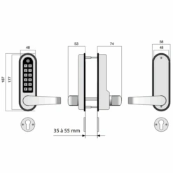 Serrure Code Mécanique Réversible à Béquille Jokey 1500 Lokod Applique -Construire Un Magasin D'outils serrure code mecanique reversible bequille jokey 1500 lokod applique 3