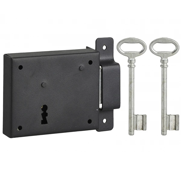 Serrure En Applique Thirard - Sens Droit - Noire - 2 Clés - 95 X 76 Mm 1 Serrure En Applique Thirard - Sens Droit - Noire - 2 Clés - 95 X 76 Mm