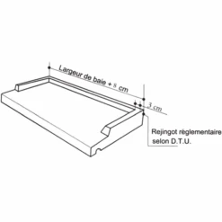 SEAC Seuil De Porte En Pierre Reconstituée - Sable - 35 CM X 1,28 M