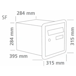 Passemur à Encastrer Haute Sécurité Channel Simple Face Blanc Ral 9016 : Decayeux 281 671