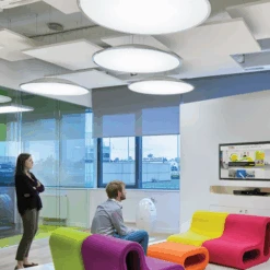 Îlot Flottant Acoustique Ecophon Solo Square - Blanc - 1200 MM X 1200 MM - ép. 40 MM -Construire Un Magasin D'outils solo square3