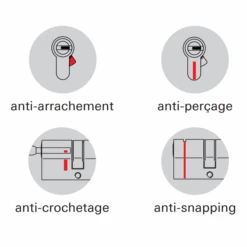 Cylindre à Bouton Thirard Transit 1 - Nickel Velours - 30 X 40 Mm -Construire Un Magasin D'outils transit