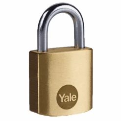 Cadenas Standard Laiton 60 Mm - Yale - Anse Acier Cémenté - 3 Clés