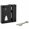 Serrure En Applique à Fouillot Thirard Droit - Noire - 75x130 Mm