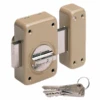 Verrou à Bouton En Applique V136 Vachette Cylindre D23 Longueur 40 Mm - Pêne 110 Mm - 3 Clés