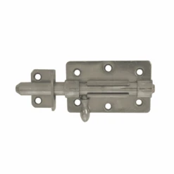 Verrou Box Bouton Poire Gâche Ø 12mm Longueur 80mm Inox 316 Brossé