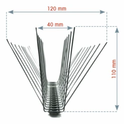 Dispositif Anti-pigeon Pics Anti-volatiles 11cm Long. 0,50 MM Inox -Construire Un Magasin D'outils visuel 20gypso 20 20anti 20pigeon 20profil 20avec 20mesures