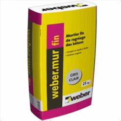 Mortier Fin De Ragréage Des Bétons Weber Mur Fin