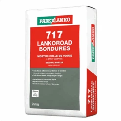 Mortier-colle De Voirie à Retrait Compensé LANKOROAD BORDURES 717 - Sac De 25 KG