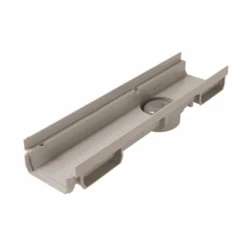 Caniveau Bas CONNECTO Nicoll Avec Siphon Pour Collecte Des Eaux De Pluie - Longueur 500 Mm - PVC - Gris