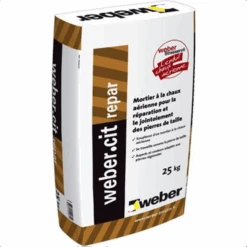 Mortier à La Chaux Aérienne De Réparation Et De Jointoiement Weber.cit Repar